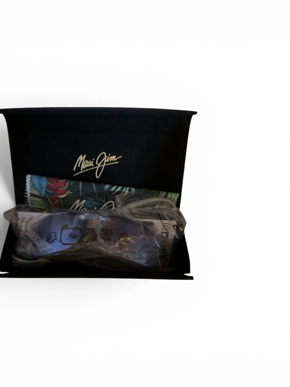 Maui Jim Rimless Sunglasses with Blue Mirror Lenses